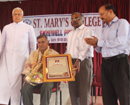 Udupi: Emotional befitting Farewell to Prof.Pascal Walter D’Sa of St. Mary’s College